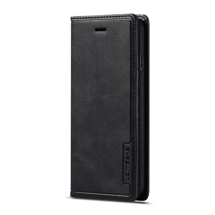 LC.IMEEKE Retro Style Leather Card Holder Case for iPhone 8/7/SE (2020)/SE (2022) 4.7 inch - Black