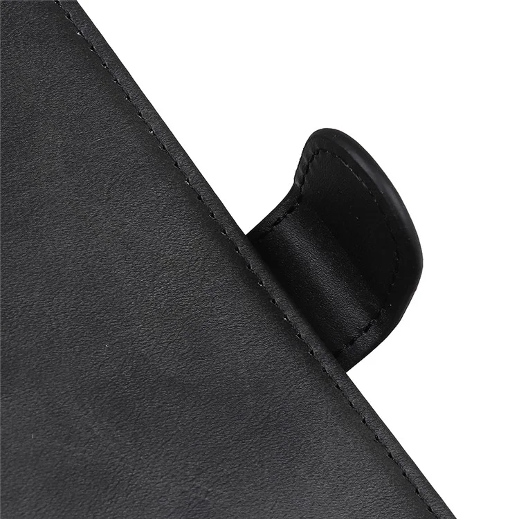 Matte Skin Wallet Leather Stand Phone Casing for iPhone 11 6.1 inch (2019) - Black