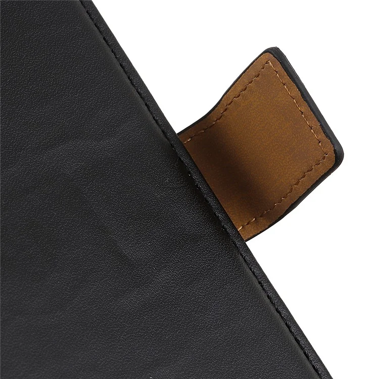 Basceau de Support en Cuir de Portefeuille Pour Iphone 11 Pro 5,8 Pouces (2019) - Noir