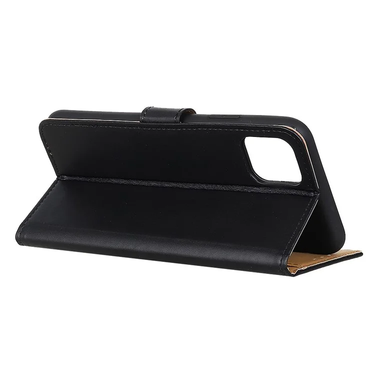 Basceau de Support en Cuir de Portefeuille Pour Iphone 11 Pro 5,8 Pouces (2019) - Noir