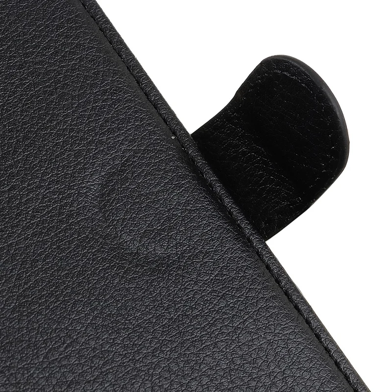 Litchi Skin Wallet Leather Stand Case for iPhone 11 6.1 inch (2019) - Black