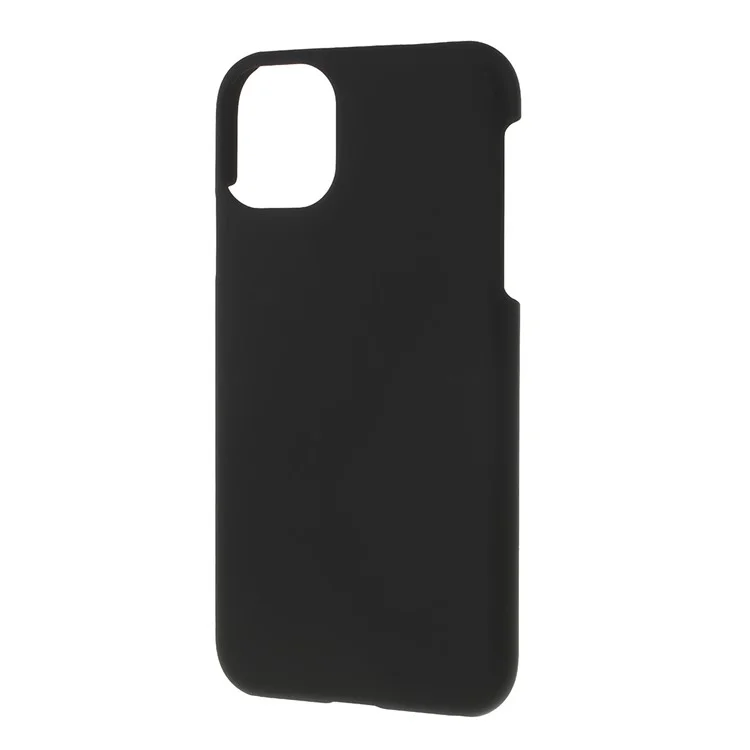 Gummierte Kunststoff -hartschotenabdeckung Für Iphone 11 6,1 Zoll (2019) - Schwarz