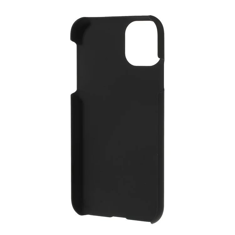 Coperchio Per Telefono Duro in Plastica Gommata Per Iphone 11 6,1 Pollici (2019) - Nero