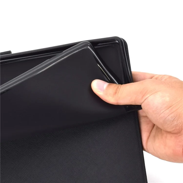 Musterdruck PU Leder-karten-schlitz-stand Tablet Shell Für Ipad Pro 10,5 Zoll (2017) / Air 10.5 Zoll (2019) - Katze Mit Blauen Augen