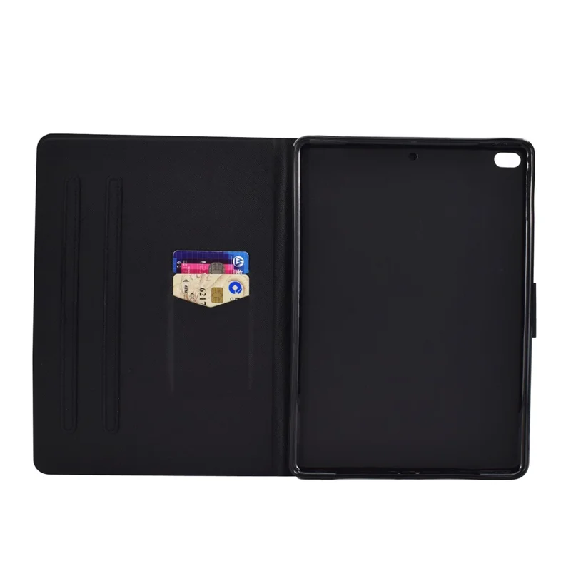 Anti-dropping Pattern Printing PU Leather Stand Tablet Casing for iPad 9.7-inch (2018) - Blue Butterflies