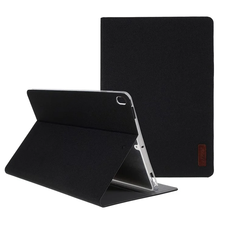 Textura de Tela JFPTC Case de Tableta de Cuero Inteligente Para Ipad Air 10.5 Pulgadas (2019) - Negro