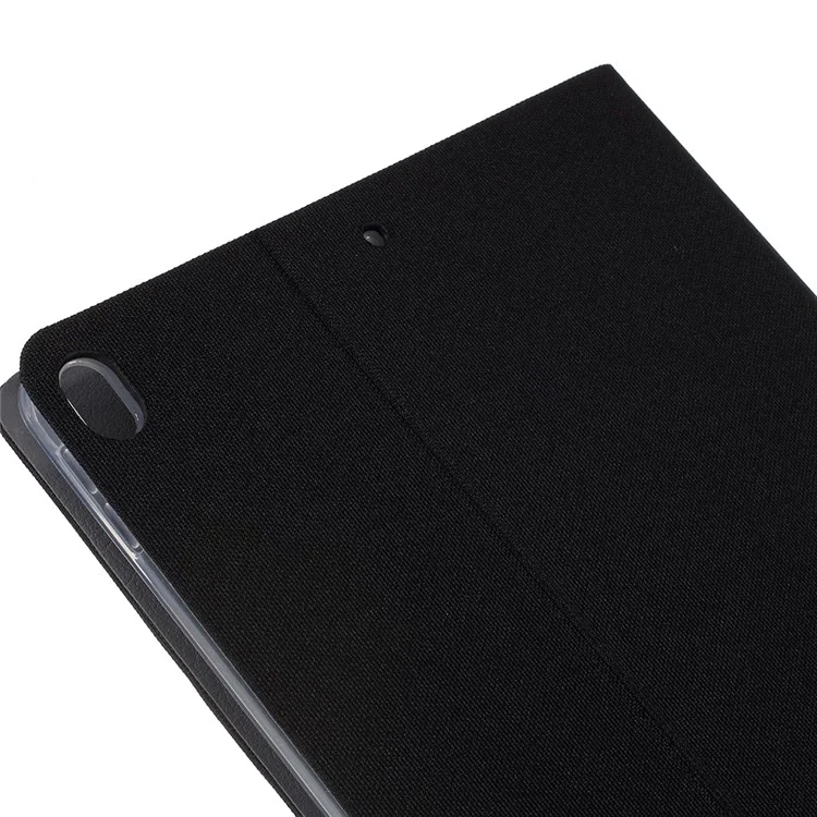 Textura de Tela JFPTC Case de Tableta de Cuero Inteligente Para Ipad Air 10.5 Pulgadas (2019) - Negro