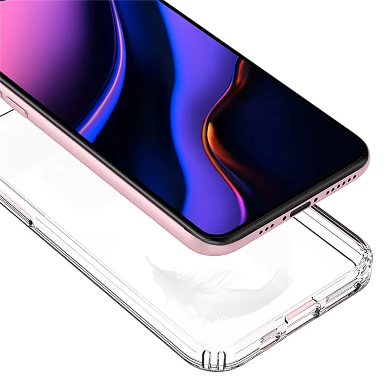 50Pcs/Pack Clear Acrylic + TPU Hybrid Back Case for iPhone 11 Pro 5.8 inch (2019)- Transparent