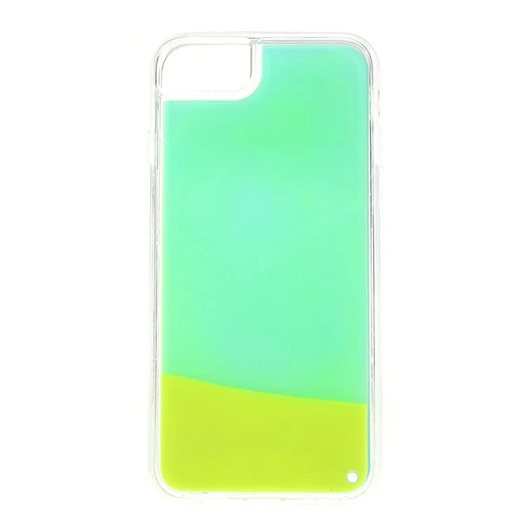 Shockproof Luminous Quicksand Soft TPU Protective Case for iPhone 6 / 6s - Cyan / Green