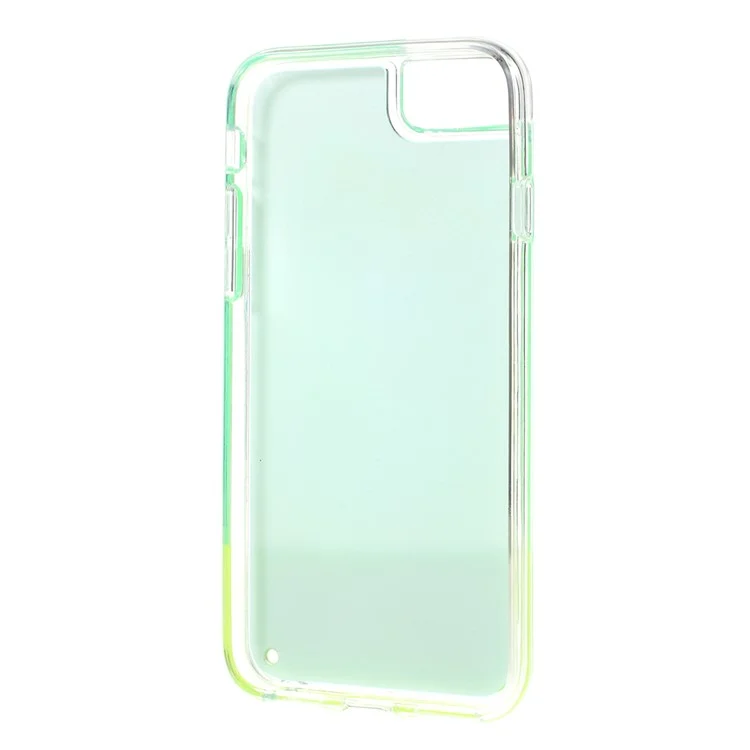 Shockproof Luminous Quicksand Soft TPU Protective Case for iPhone 6 / 6s - Cyan / Green