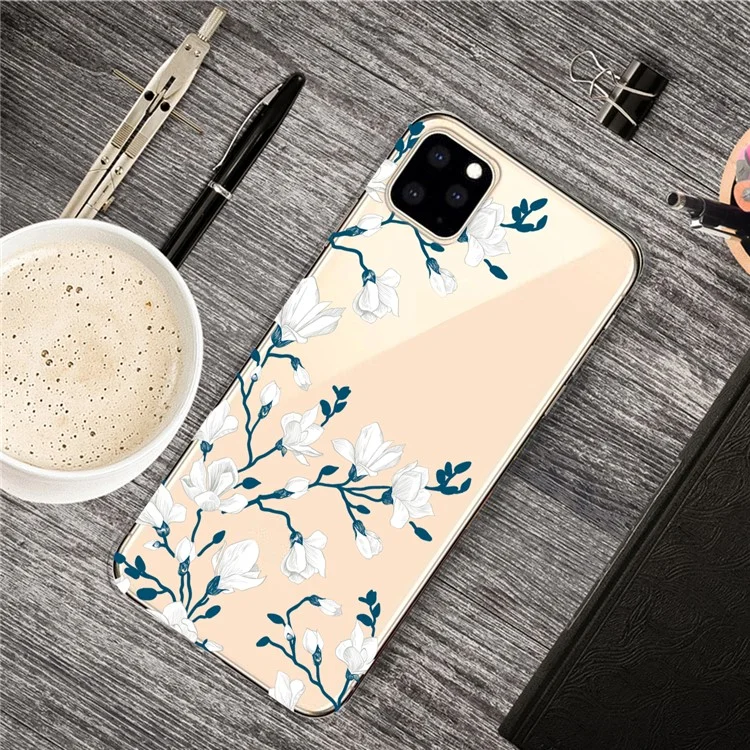 Pattern Printing IMD TPU Cover Case for iPhone 11 Pro 5.8-inch (2019) - Flowers
