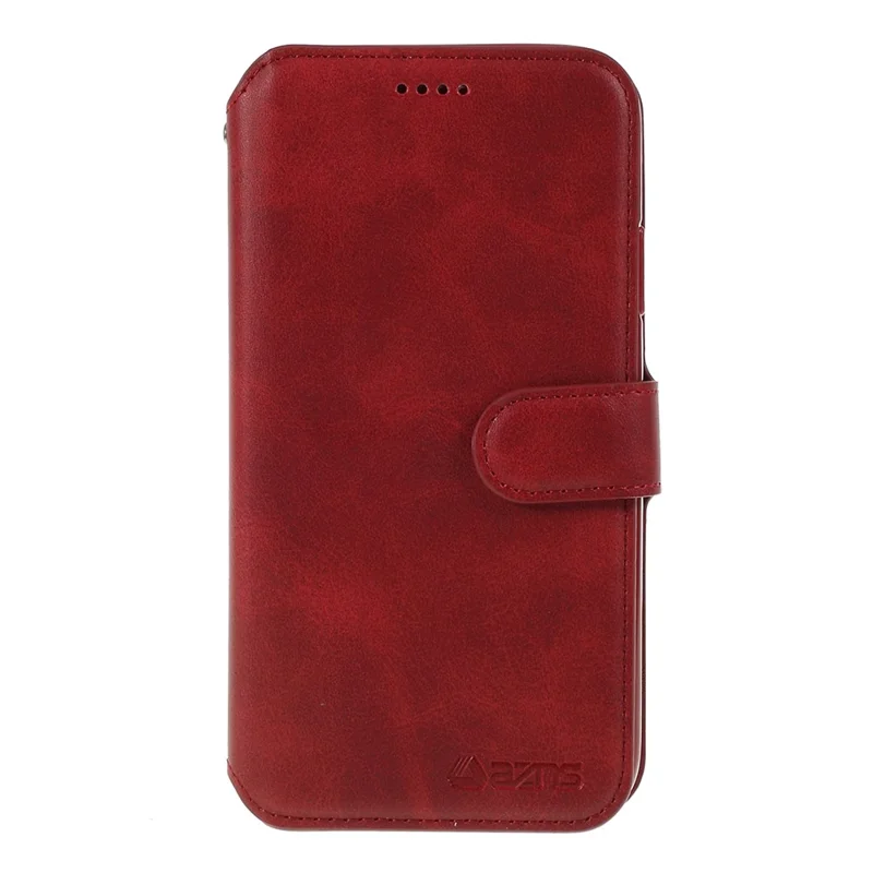 AZNS Leather Stand Case with Card Slots for iPhone 11 6.1 inch (2019) - Red