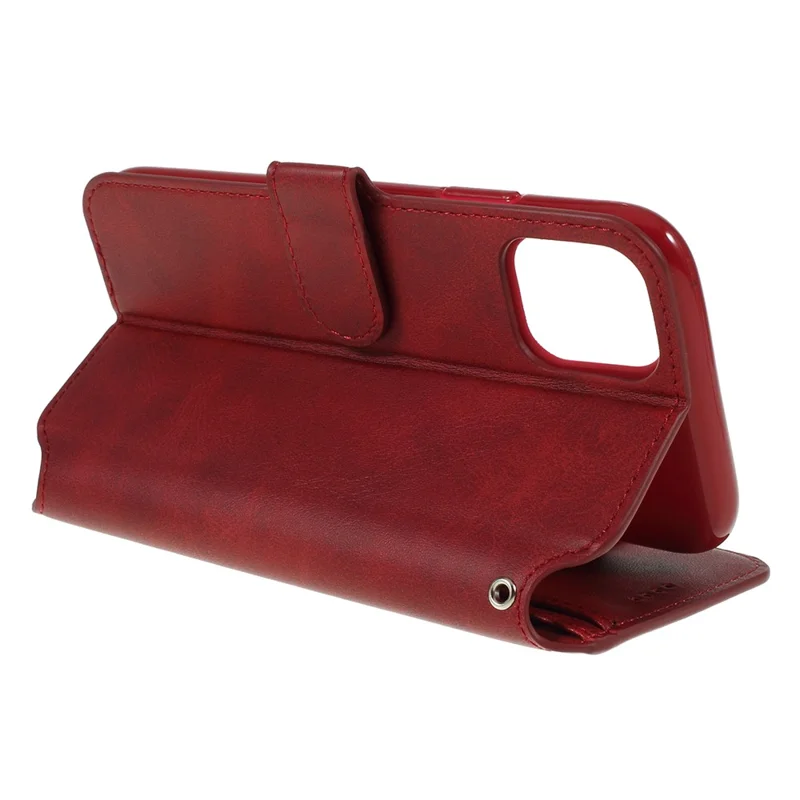 AZNS Leather Stand Case with Card Slots for iPhone 11 6.1 inch (2019) - Red
