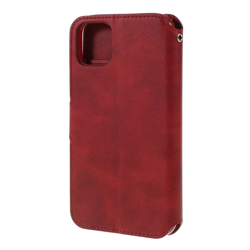 AZNS Leather Stand Case with Card Slots for iPhone 11 6.1 inch (2019) - Red