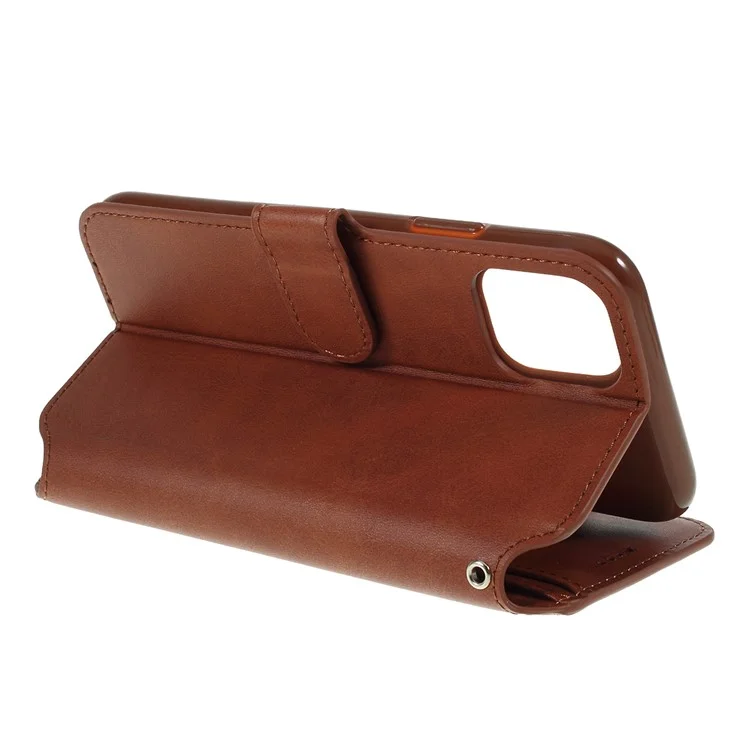 AZNS Custodia in Pelle con Slot per Carta per iPhone 11 6.1 pollici (2019) - Marrone