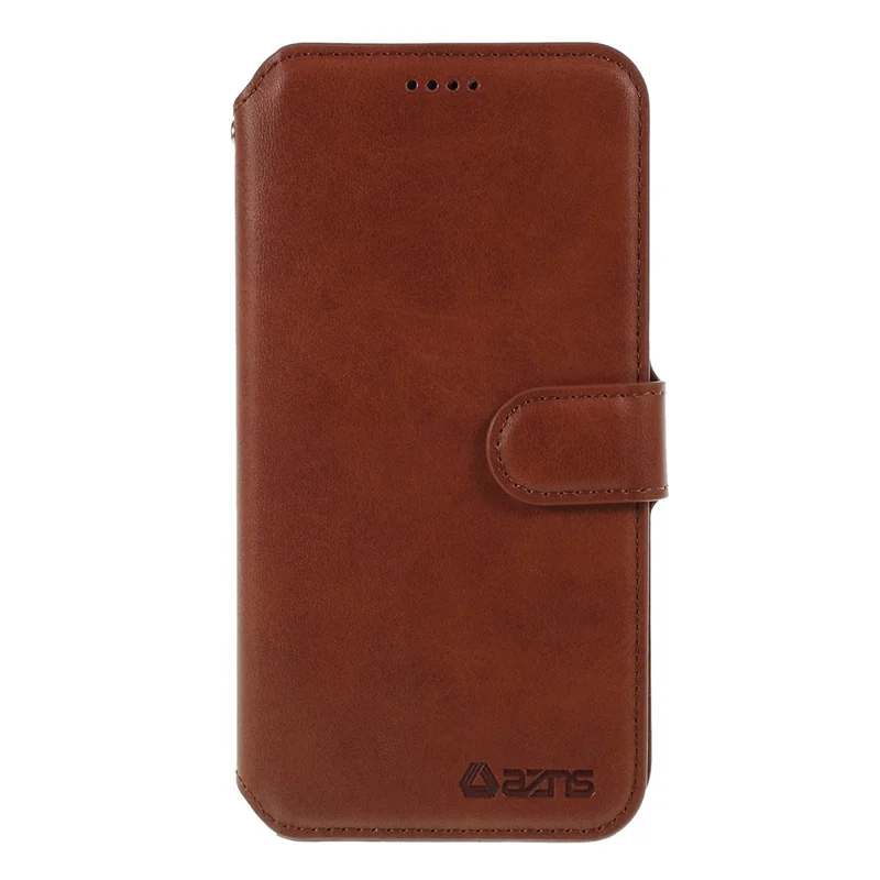 AZNS Leather Stand Phone Shell with Card Slots for iPhone 11 Pro 5.8 inch (2019) - Brown