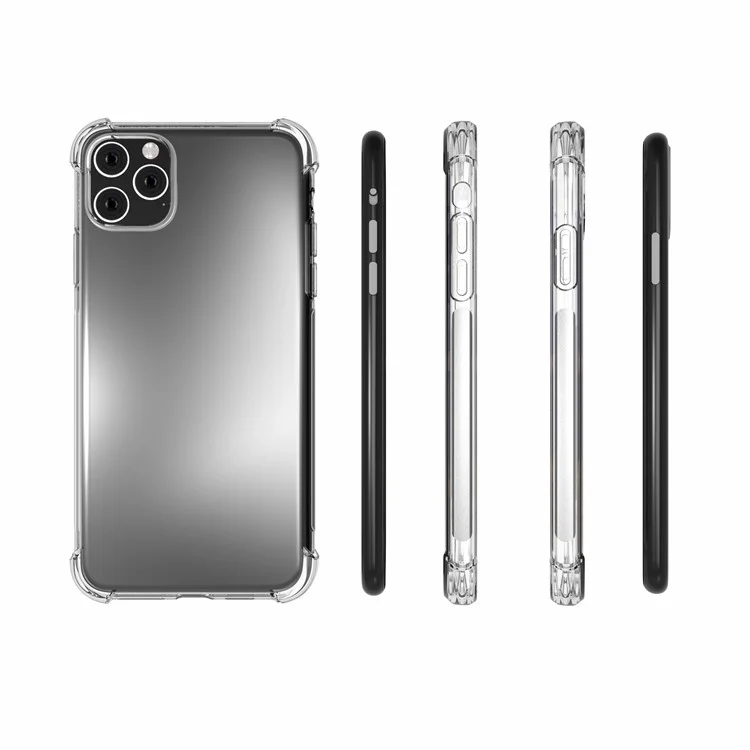 Clear Shock Absorption Soft TPU Phone Shell for iPhone 11 Pro 5.8 inch (2019) - Transparent