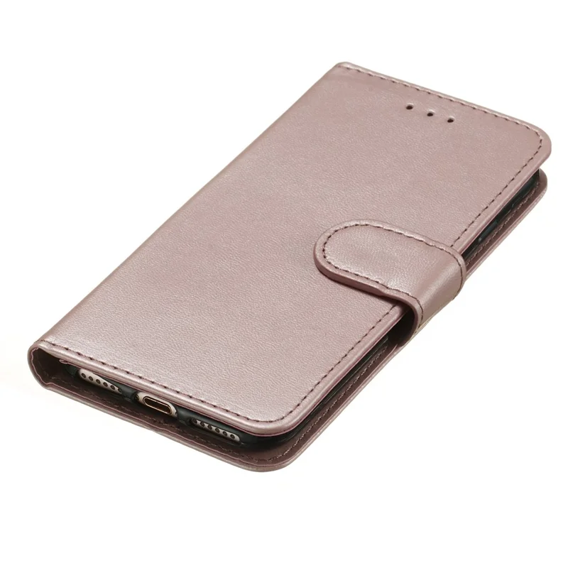 Wallet Leather Stand Mobile Phone Case for iPhone SE 8/7/SE (2020)/SE (2022) 4.7 inch - Rose Gold