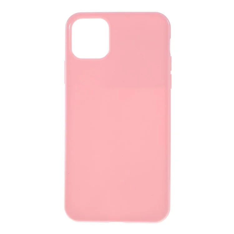 Solid Color TPU Case for iPhone 11 6.1 inch (2019) Flexible Shock-Absorption Phone Cover - Pink