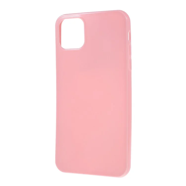 Solid Color TPU Case for iPhone 11 6.1 inch (2019) Flexible Shock-Absorption Phone Cover - Pink