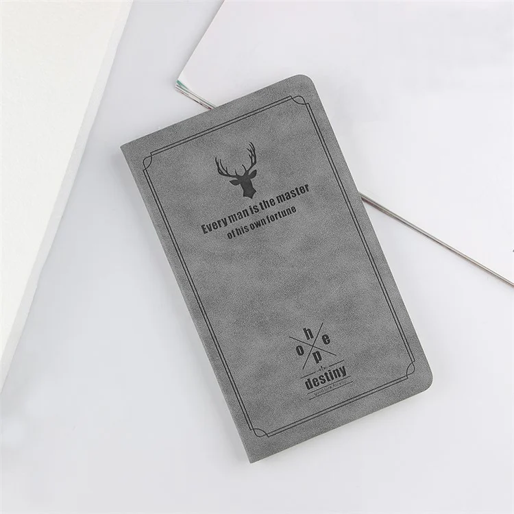 Deer Pattern PU Leather PC Stand Tablet Cover Shell for iPad Air 2 - Grey