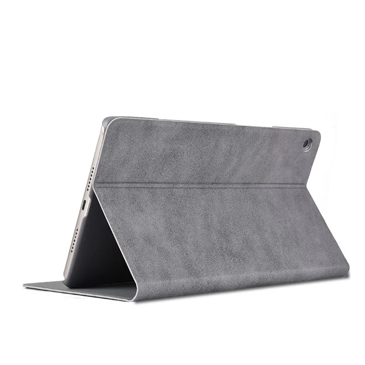 Motif de Cerf PU en Cuir en Cuir PC Shell de Couverture de Tablette Pour Ipad Air 2 - Gris