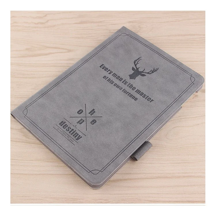 Deer Pattern PU Leather PC Stand Tablet Cover Shell for iPad Air 2 - Grey