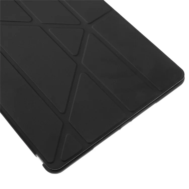 Origami Stand Leather & TPU Cover for iPad Air 2 - Black