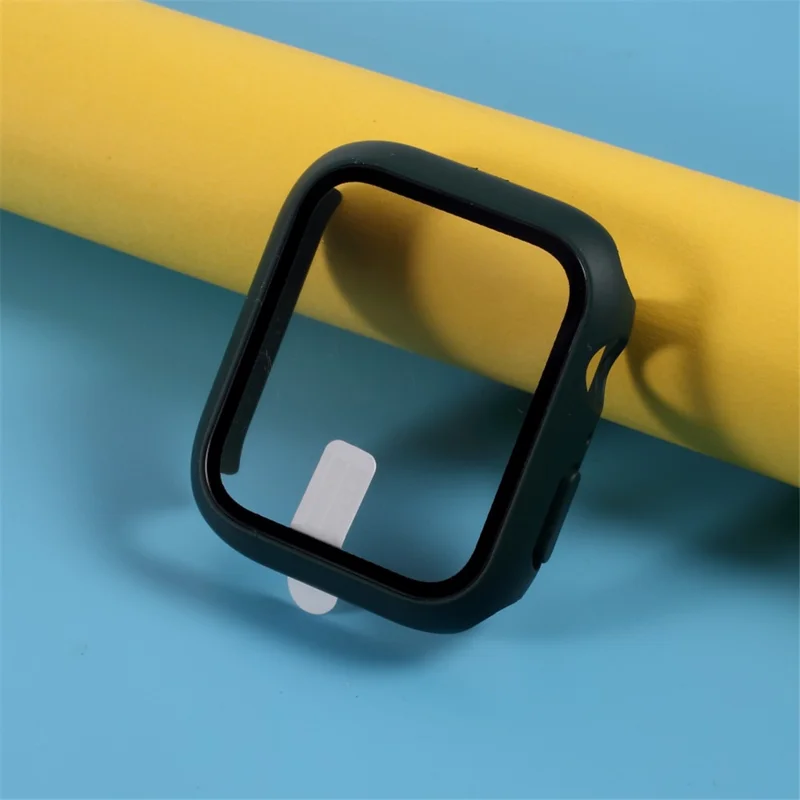 PC Case Cover with Screen Film for Apple Watch Series 3/Series 2/Series 1 38mm - Blackish Green