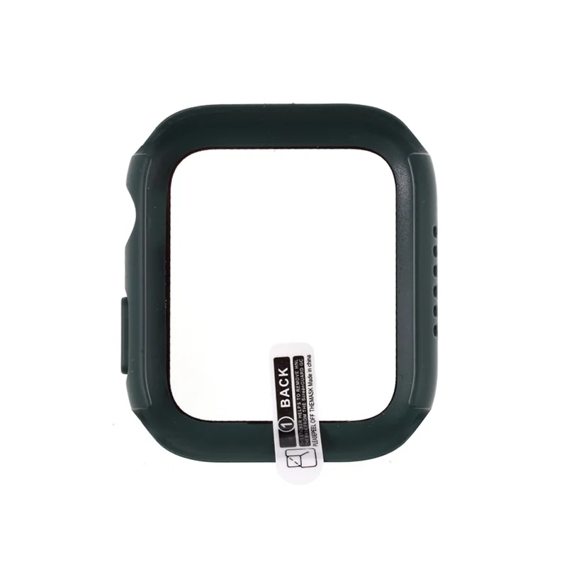 PC Case Cover with Screen Film for Apple Watch Series 3/Series 2/Series 1 38mm - Blackish Green