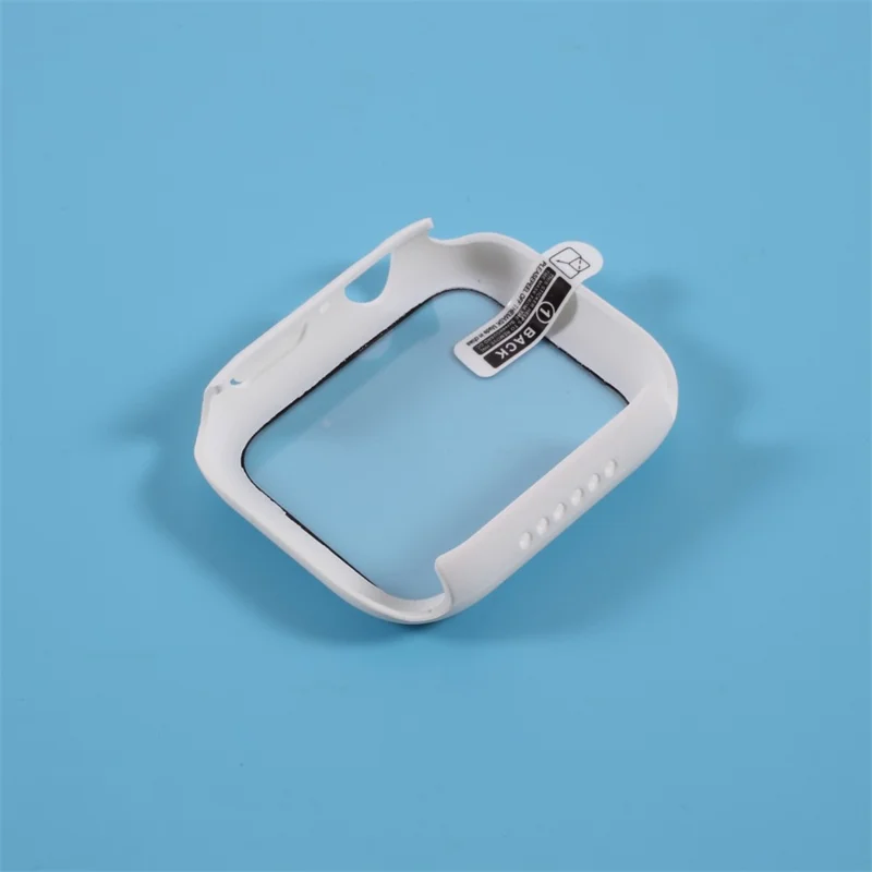 PC Case Cover with Screen Film for Apple Watch Series 3/Series 2/Series 1 38mm - White