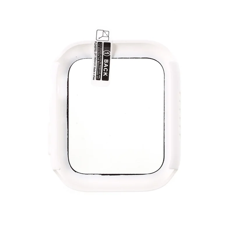 PC Case Cover with Screen Film for Apple Watch Series 3/Series 2/Series 1 38mm - White