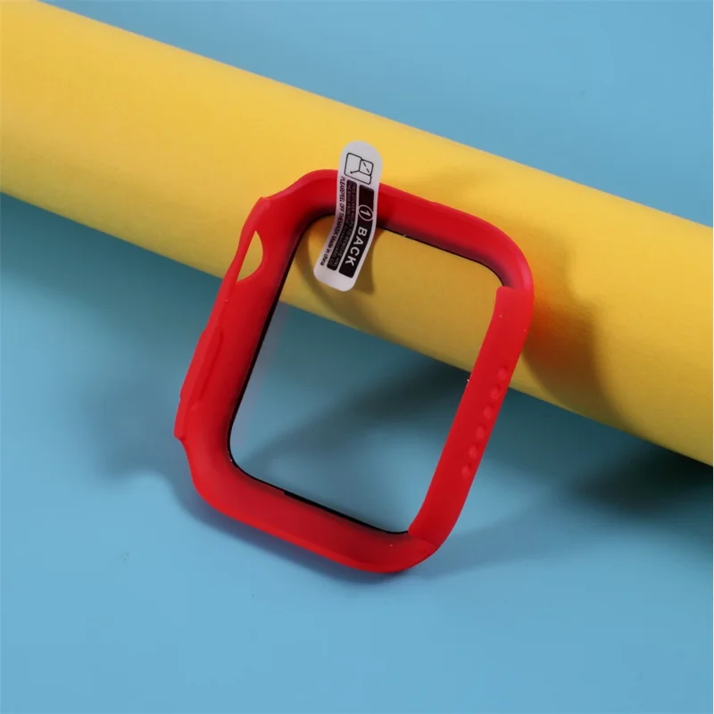 Anti-scratch Hård PC-överdrag med skärmskiva till Apple Watch Series SE3 / SE2 / SE1 / 6 / 5 / 4 40 mm - Röd