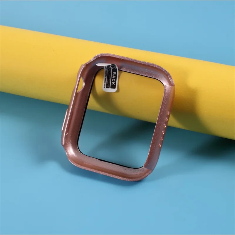 Anti-scratch Hard PC Cover with Screen Film for Apple Watch Series SE3 / SE2 / SE1 /  6 / 5 / 4 40mm - Rose Gold