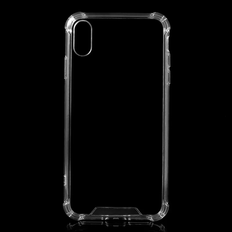 For iPhone X/XS 5.8 inch Hard Acrylic Back + Soft TPU Frame Shock-Absorbing Scratch Resistant Phone Case - Transparent