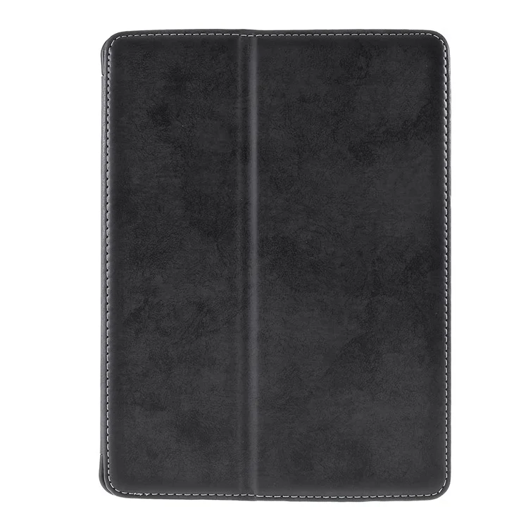 Leather Wallet Stand Pen Slot Shell Tablet Case for iPad mini (2019) 7.9 inch - Dark Grey