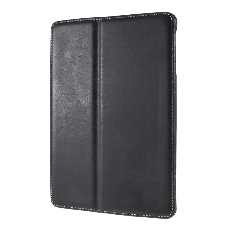 Leather Wallet Stand Pen Slot Shell Tablet Case for iPad mini (2019) 7.9 inch - Dark Grey