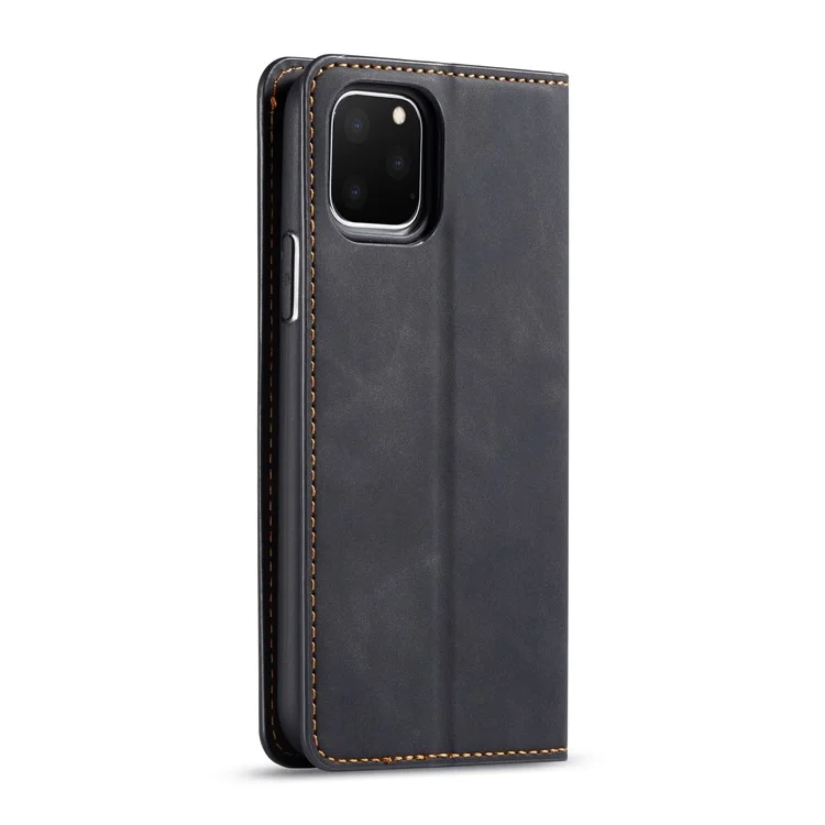 Forwenw Fantasy Series Silky Touch Cartera De Cuero Teléfono Teléfono Funda Para Apple IPhone 11 Pro 5.8 Pulgadas (2019) - Negro