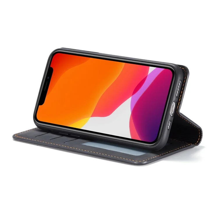 Forwenw Fantasy Series Silky Touch Cartera De Cuero Teléfono Teléfono Funda Para Apple IPhone 11 Pro 5.8 Pulgadas (2019) - Negro