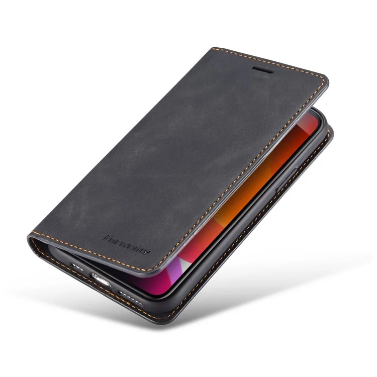 Forwenw Fantasy Series Silky Touch Cartera De Cuero Teléfono Teléfono Funda Para Apple IPhone 11 Pro 5.8 Pulgadas (2019) - Negro