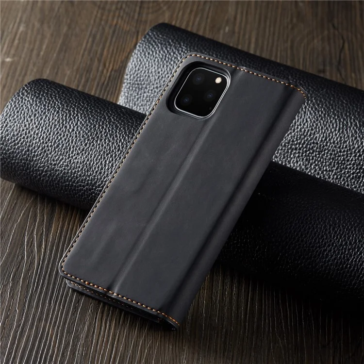 Forwenw Fantasy Series Silky Touch Cartera De Cuero Teléfono Teléfono Funda Para Apple IPhone 11 Pro 5.8 Pulgadas (2019) - Negro
