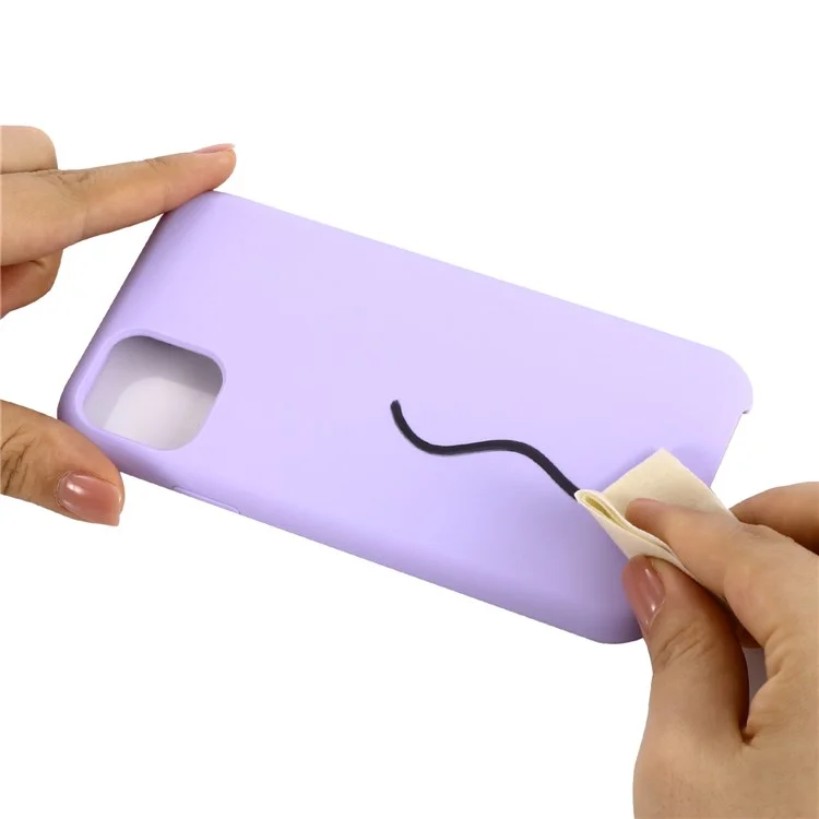 For iPhone 11 Pro Max 6.5-inch (2019) Liquid Silicone Phone Case - Light Purple
