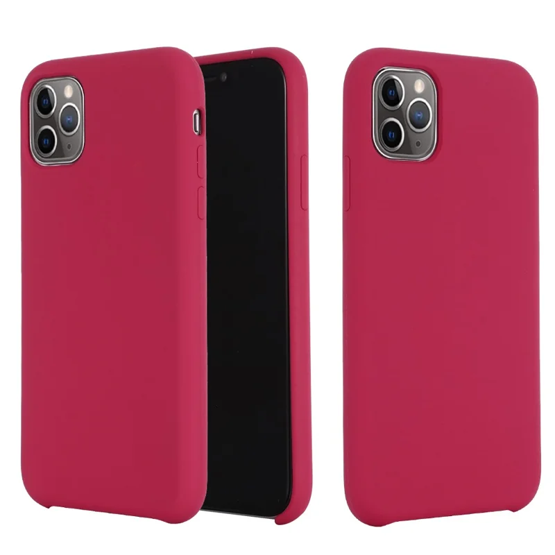 For iPhone 11 Pro Max 6.5 inch (2019) Liquid Silicone Phone Case - Wine Red