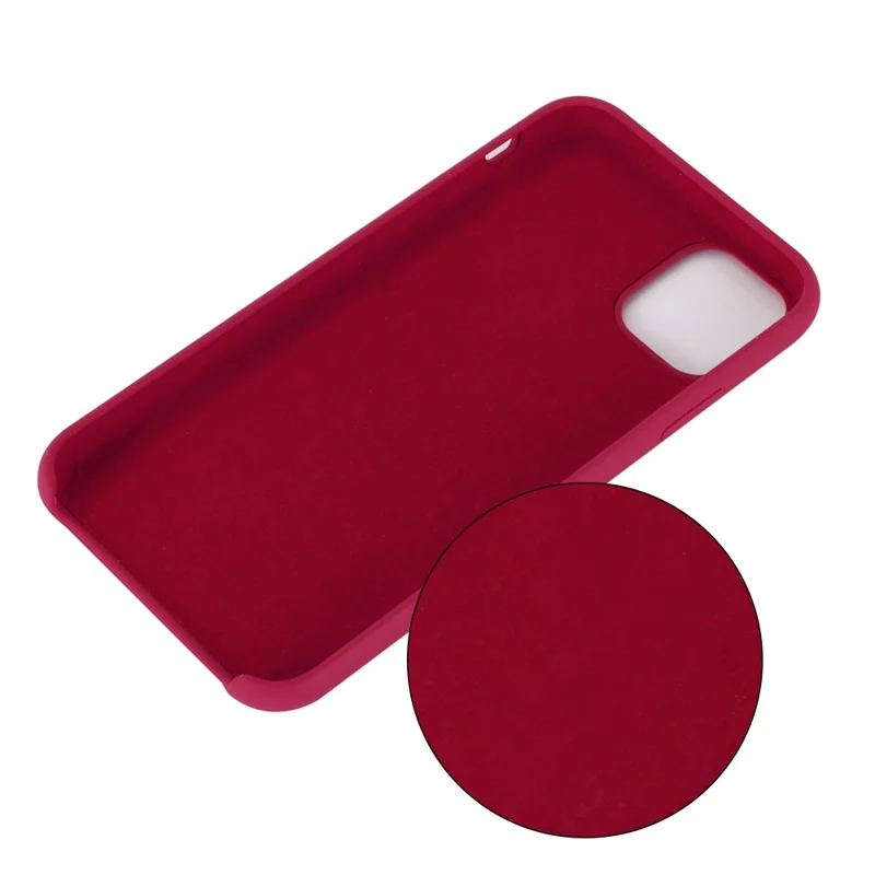 For iPhone 11 Pro Max 6.5 inch (2019) Liquid Silicone Phone Case - Wine Red