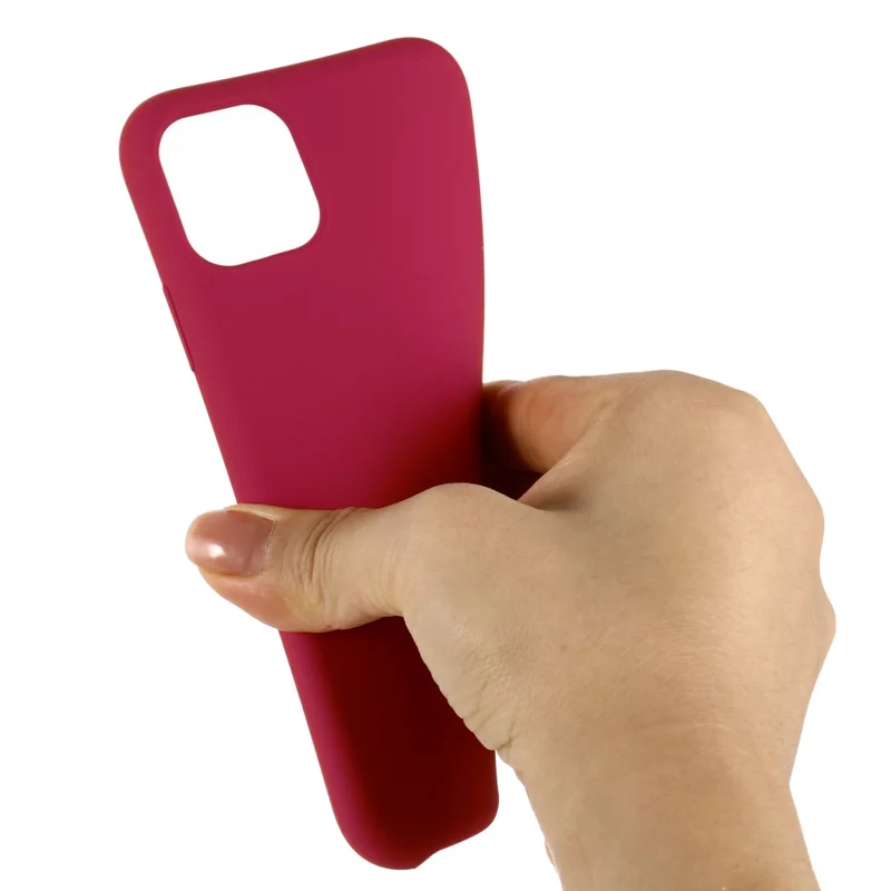 For iPhone 11 Pro Max 6.5 inch (2019) Liquid Silicone Phone Case - Wine Red