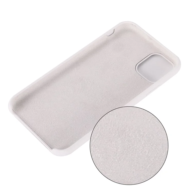 Para iPhone 11 Pro 5.8 pulgadas (2019) Funda de silicona líquida suave para teléfono a prueba de golpes - Blanco