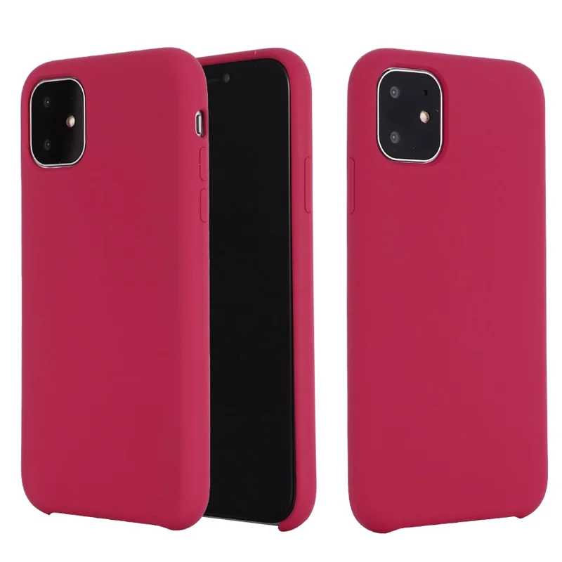 For iPhone 11 Pro 5.8 inch (2019) Soft Liquid Silicone Phone Back Shockproof Smartphone Cover - Red