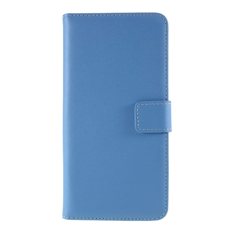 Meerdere kleuren echt lederen portemonnee standaard telefoonhoesje voor iPhone 7 Plus / 8 Plus - Blauw