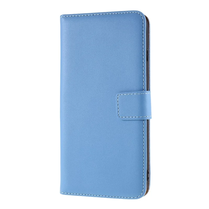 Meerdere kleuren echt lederen portemonnee standaard telefoonhoesje voor iPhone 7 Plus / 8 Plus - Blauw