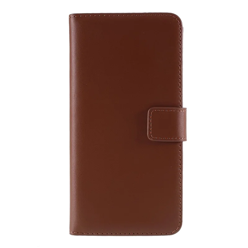 Multiple Colors Genuine Leather Wallet Stand Phone Cover Shell Cell Phone Accessories for iPhone 7 Plus / 8 Plus - Coffee